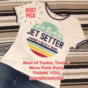 🔹HP🔹  NWT ❤️MESSY BUN❤️ just CHILLIN' . Jet Setter T-Shirt